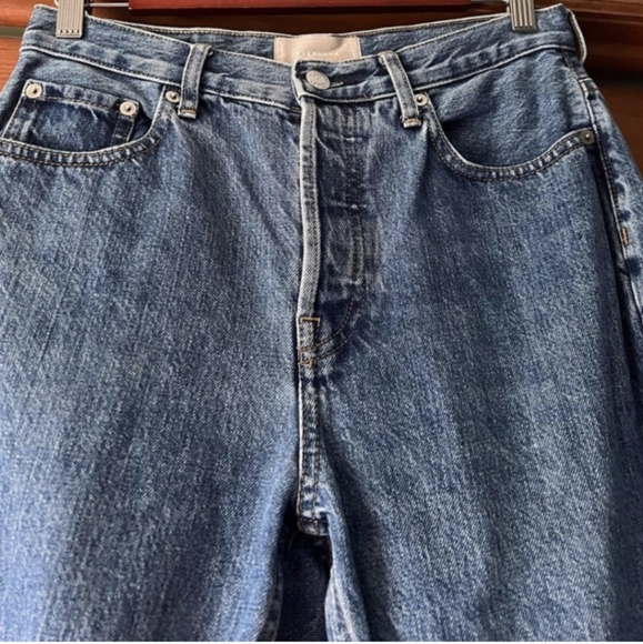 Everlane Women's Original Cheeky Straight Jeans Denim Blue Size 27 - Picture 5 of 10